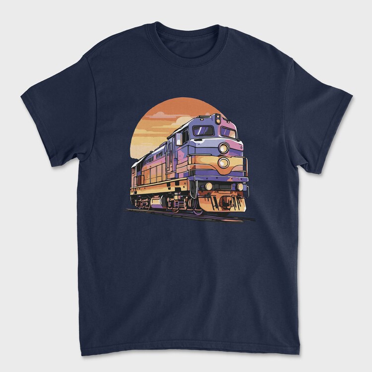 Retro Train, Унисекс Мъжка Тениска