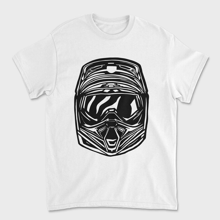 Motocross Helmet, Унисекс Мъжка Тениска