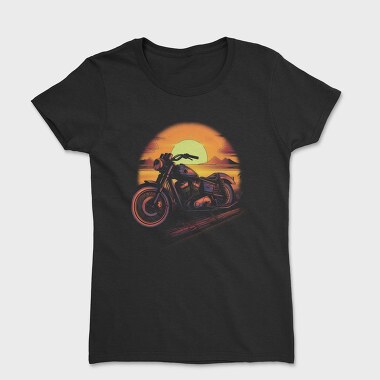 Motorcycle Sunset, Women's T-Shirt