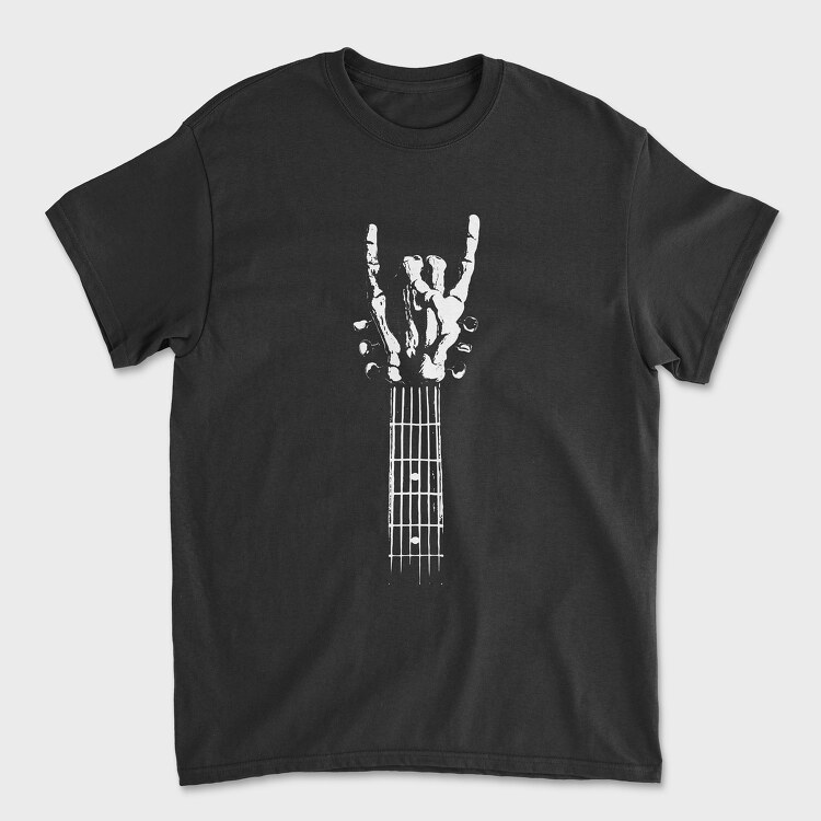 Rock Hand Guitar, Unisex Men's T-Shirt