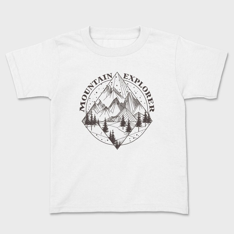 Mountain Explorer Lines, Kids' T-Shirt