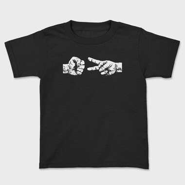 Rock Scisoors Hands, Kids' T-Shirt