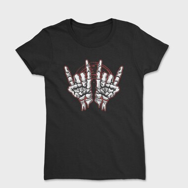 Rock Skeleton Hands, Women's T-Shirt