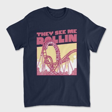 Унисекс Мъжка Тениска, Rollercoaster