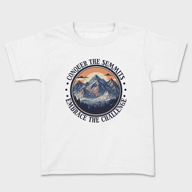 Mountains Text Vintage, Kids' T-Shirt