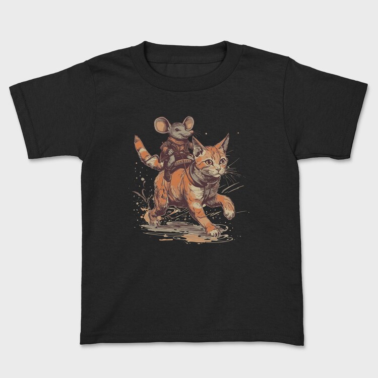 Mouse Cowboy Cat, Детска Тениска