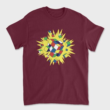 Rubik Explosion, Unisex Men's T-Shirt