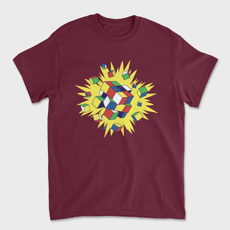 Rubik Explosion, Unisex Men's T-Shirt
