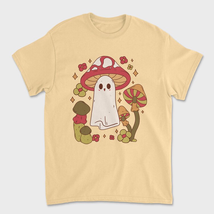Mushroom Ghost, Unisex Men's T-Shirt