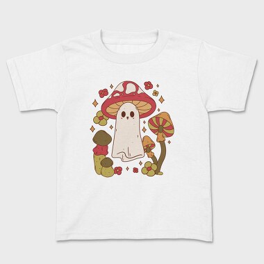 Kids' T-Shirt, Mushroom Ghost