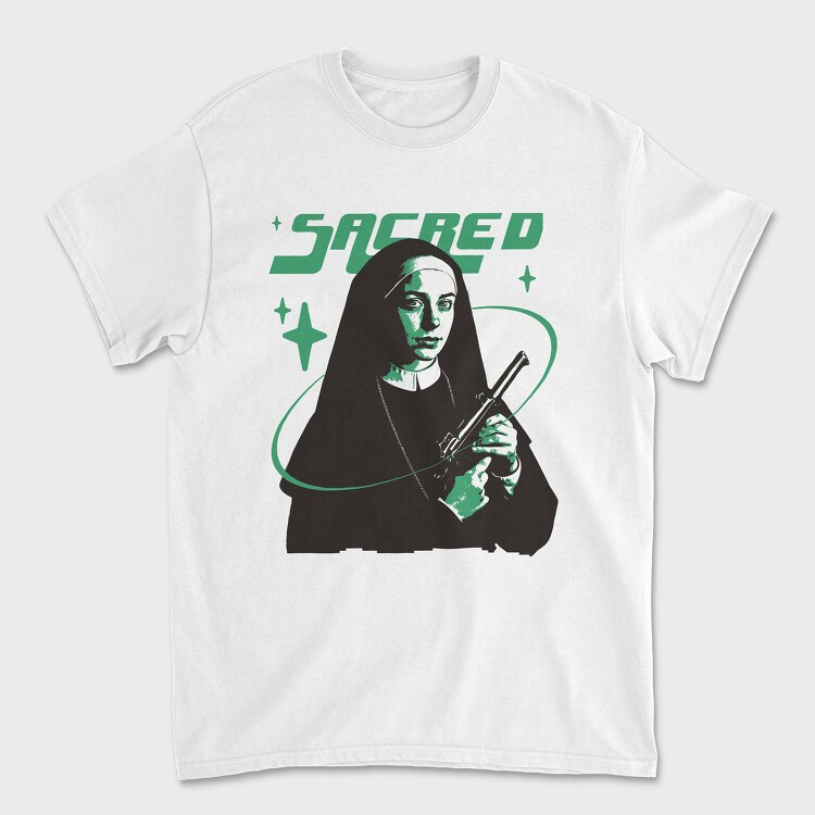 Sacred Nun Gun, Unisex Men's T-Shirt