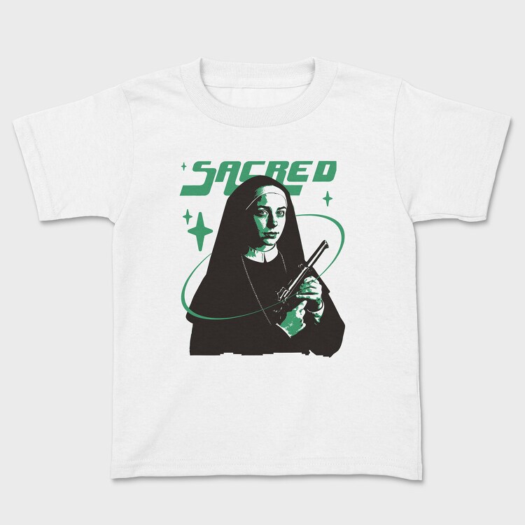 Sacred Nun Gun, Kids' T-Shirt
