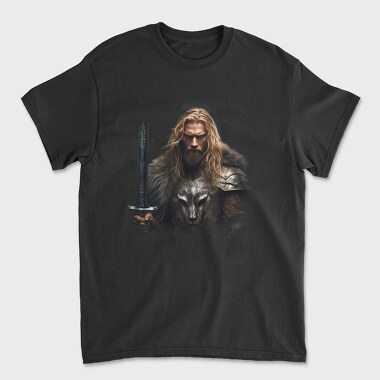 Fantasy Knight Lion, Unisex Men's T-Shirt