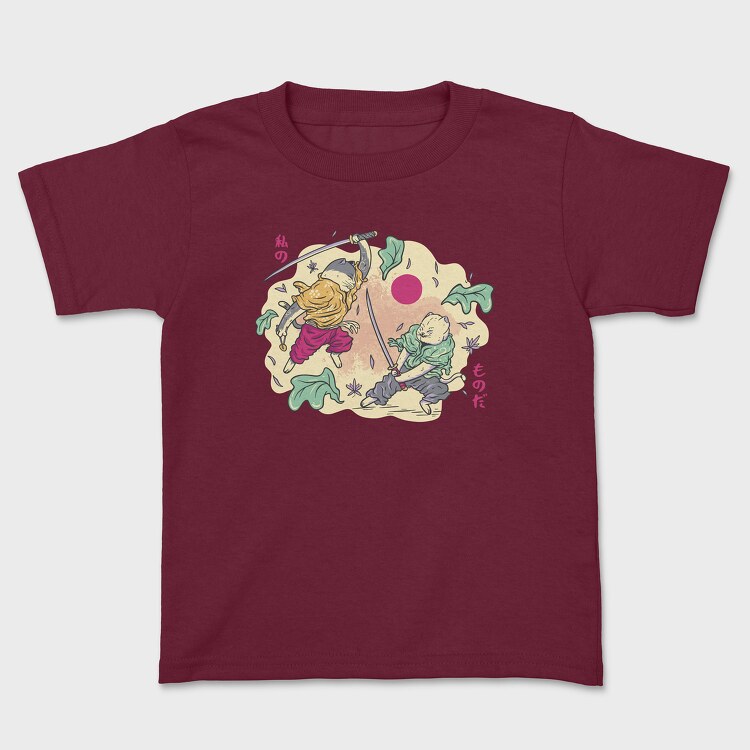 Samurai Cats, Kids' T-Shirt