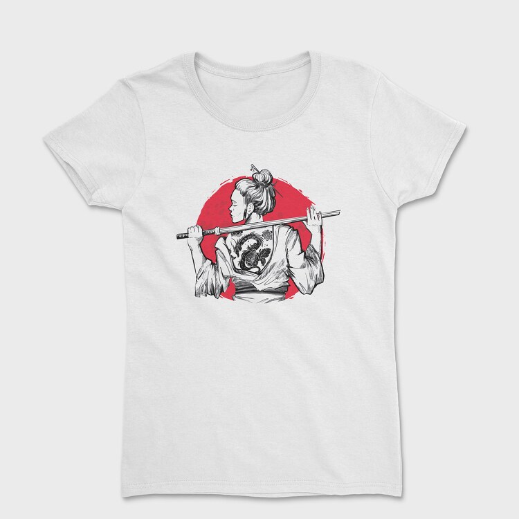 Samurai Girl Tattoo, Women's T-Shirt