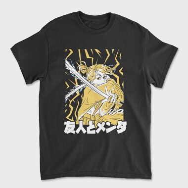 Samurai Girl Yellow, Унисекс Мъжка Тениска