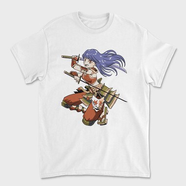 Унисекс Мъжка Тениска, Samurai Girl
