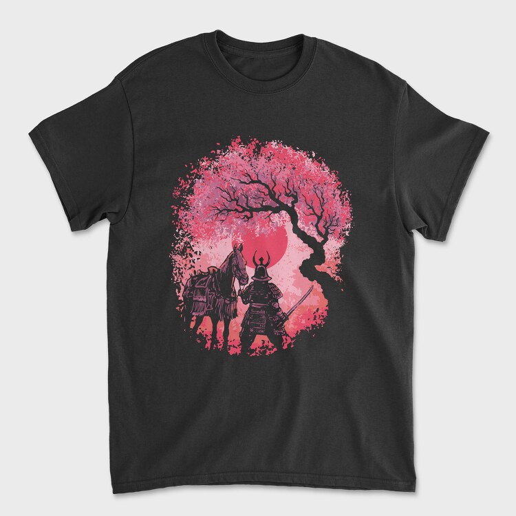 Samurai Horse Landscape, Unisex Men's T-Shirt