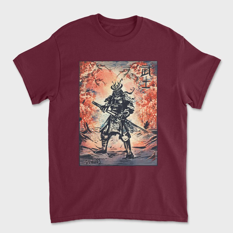 Samurai Traditional Trees, Унисекс Мъжка Тениска