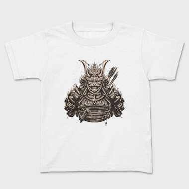 Samurai Warrior Dark, Kids' T-Shirt