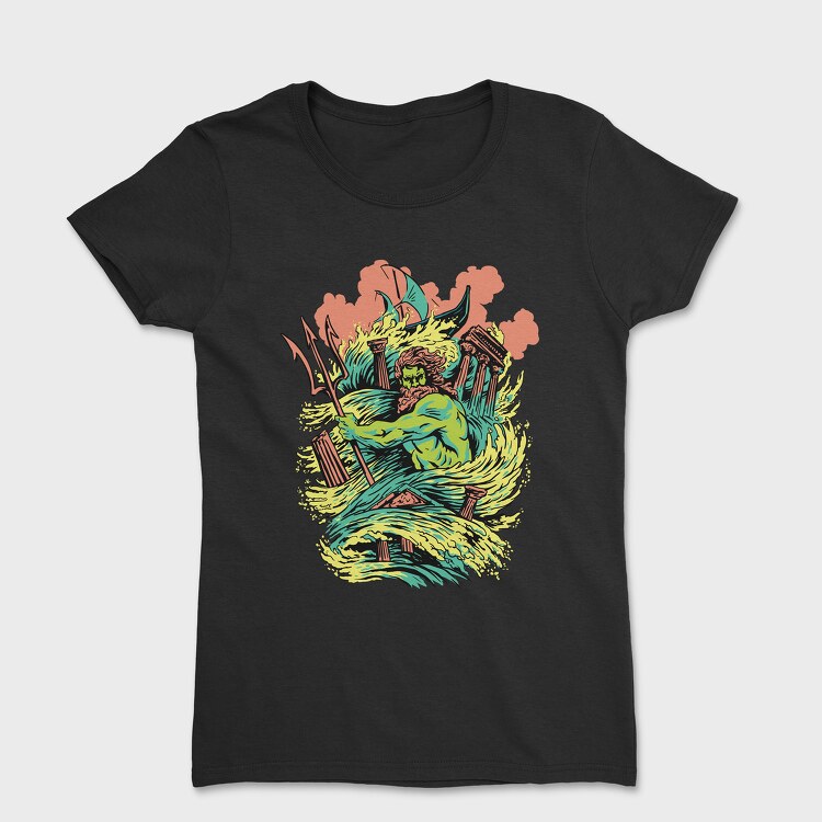 Mythology Poseidon, Women's T-Shirt
