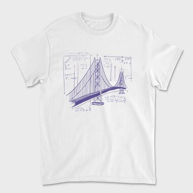 San Francisco Bridge, Unisex Men's T-Shirt