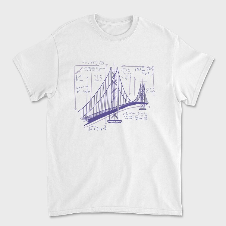 San Francisco Bridge, Унисекс Мъжка Тениска