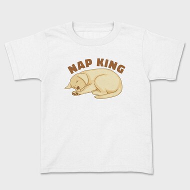 Kids' T-Shirt, Nap King Labrador