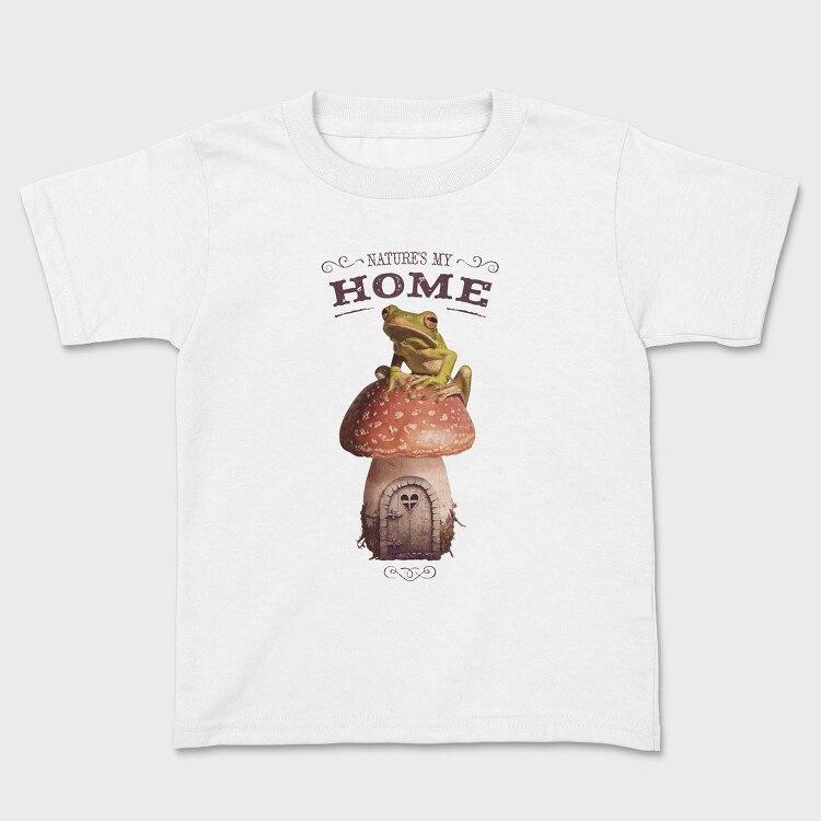 Nature Is My Home Frog, Детска Тениска
