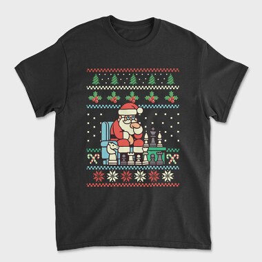 Santa Chess, Unisex Men's T-Shirt