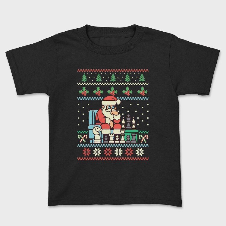 Santa Chess, Kids' T-Shirt