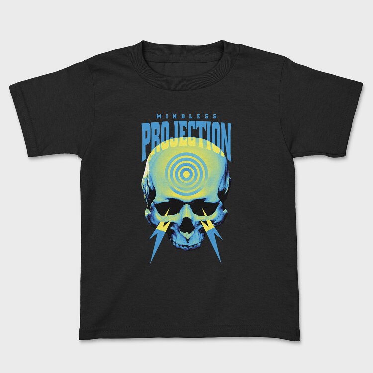Negative Skull Circles, Kids' T-Shirt