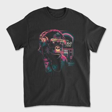 Neon Gorilla, Unisex Men's T-Shirt