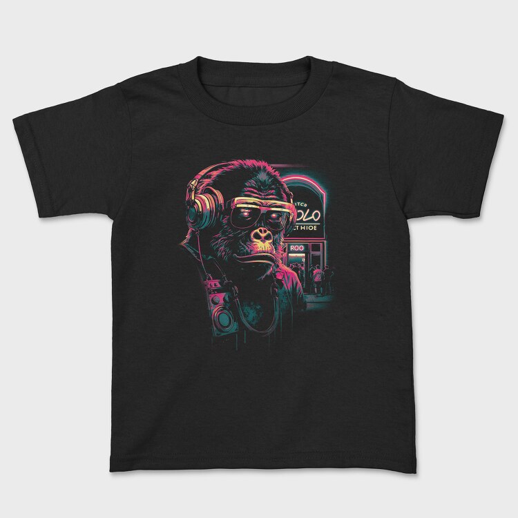 Neon Gorilla, Kids' T-Shirt