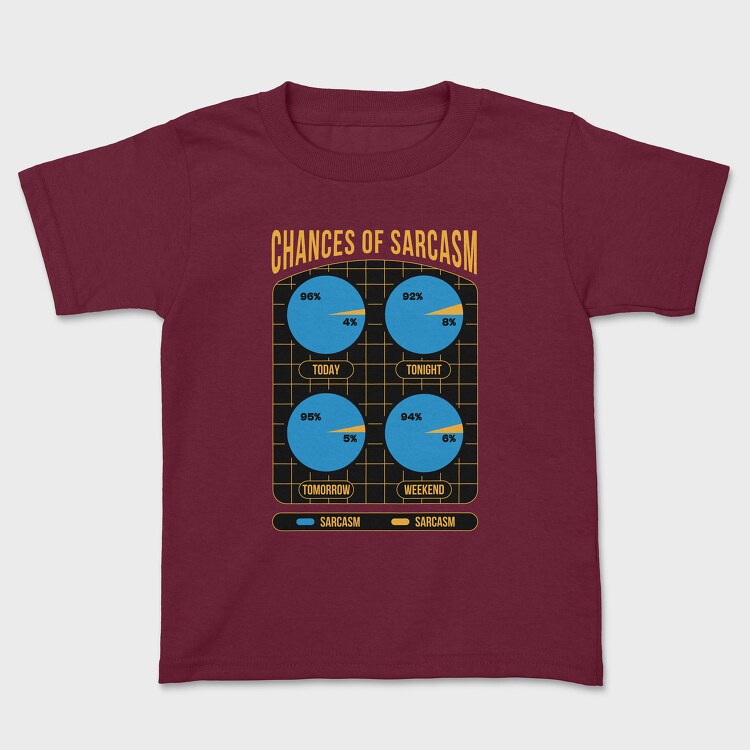 Sarcasm Chances, Kids' T-Shirt