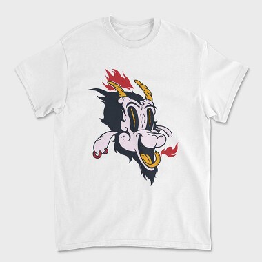 Satan Cartoon, Unisex Men's T-Shirt