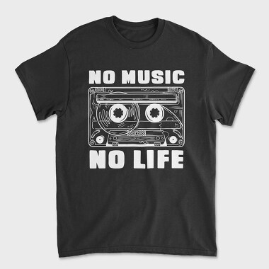 No Music No Life, Unisex Men's T-Shirt