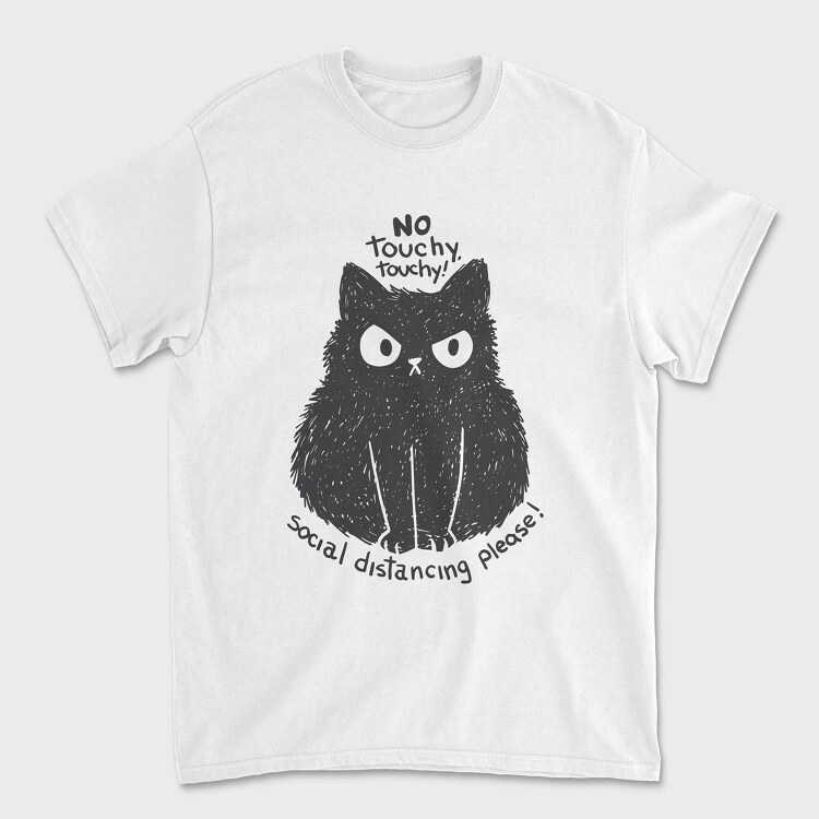 No Touchy Touchy Cat, Унисекс Мъжка Тениска