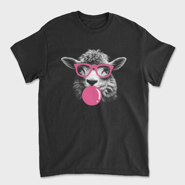 Sheep Monochrome Bubblegum, Unisex Men's T-Shirt