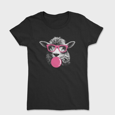 Sheep Monochrome Bubblegum, Women's T-Shirt