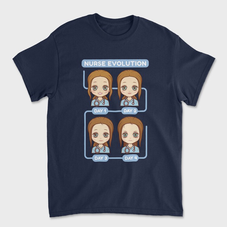 Nurse Evolution, Унисекс Мъжка Тениска