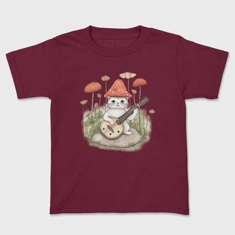 Shroom Hat Cat, Детска Тениска