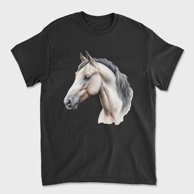 Side View Realistic Horse, Unisex Men's T-Shirt