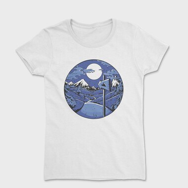 Signpost Mountain Night, Women's T-Shirt