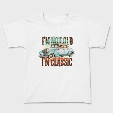 Old Car Quote, Kids' T-Shirt