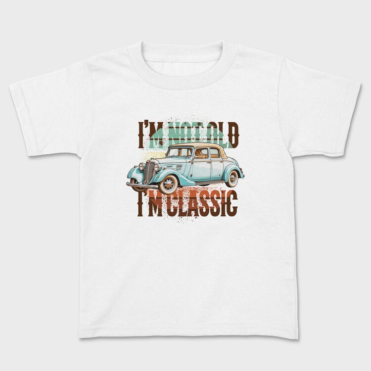 Old Car Quote, Kids' T-Shirt
