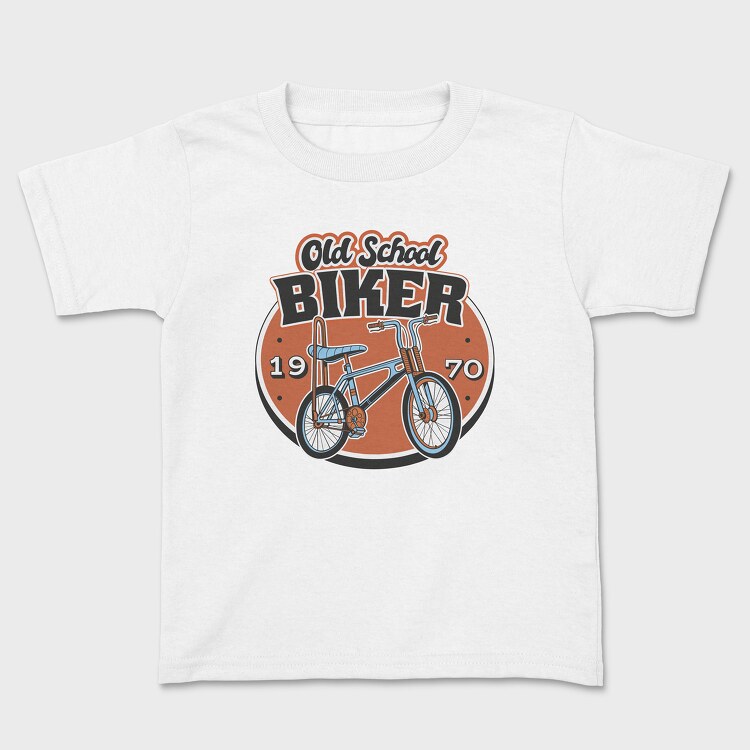 Old School Biker, Kids' T-Shirt