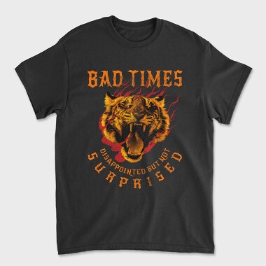 Old School Tiger Bad Times, Унисекс Мъжка Тениска