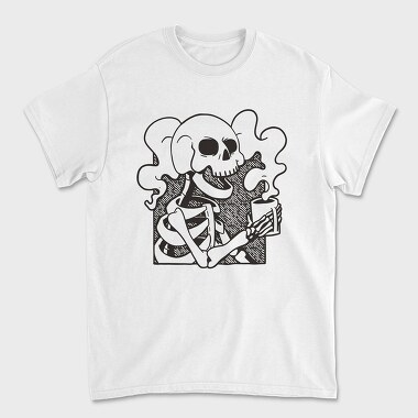 Skeleton Coffee, Unisex Men's T-Shirt