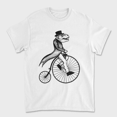 Old Trex on Bike, Unisex Men's T-Shirt